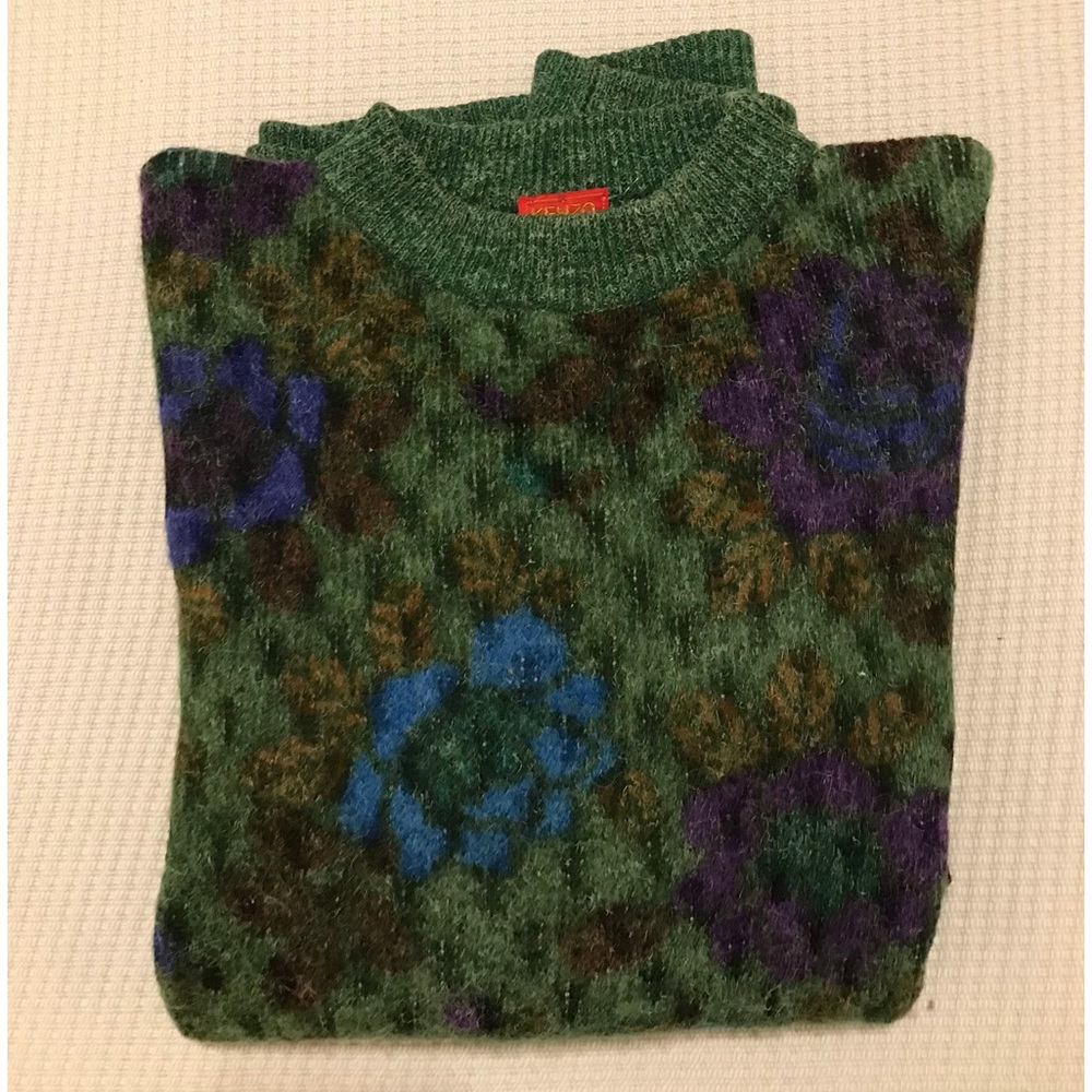 Rare Kenzo Paris Vintage long sleeve colorful Sweater. Great for Skiing